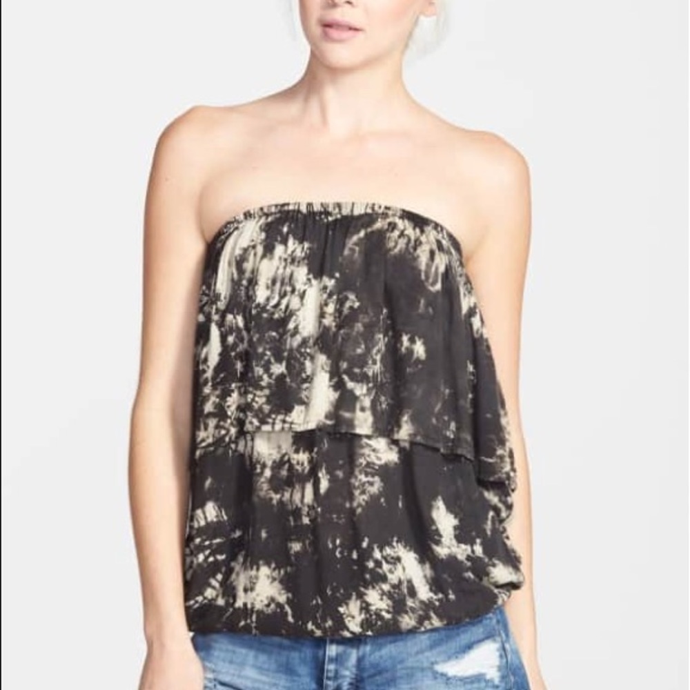 Raga Smoke print strapless tube top